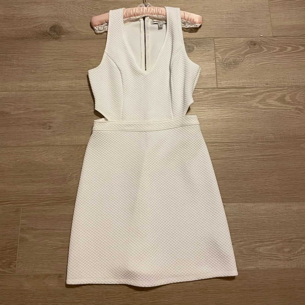White cut out dress